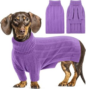 Suéter de Punto Grueso y Cálido para Invierno, Color Sólido Personalizado, para Cachorros, Ropa para Mascotas, para Perros Machos y Hembras - Product Image 2