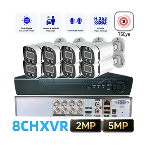 5MP AHD <b>Camera</b> Monitoring System 8CH XVR CCTV Kit IP67 Full Color Night Vision H265 Motion Detection Home <b>Camera</b> Security System - Product Image 1
