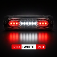 Nouveau Feu de détresse à LED E-mark 12 pour calandre de voiture, super lumineux, montage en surface, avertissement, petit phare en aluminium 24V IP65