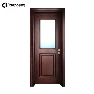 Evler İçin İç Mekan Kapıları, Masif Ahşap Meşe Panel, Geleneksel Stil, Oturma Odası İçin Şeffaf Vernikli - Product Image 2