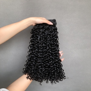 <span class=keywords><strong>Prix</strong></span> usine 100% cheveux humains vierges brésiliens armure incroyable Curl pour les femmes brésiliennes africaines cheveux 26 pouces longueur étirée - Product Image 4
