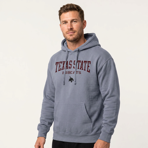 <b>Trendy</b> Custom Graphic Pullover Hoodie Men Oversized Distressed Streetwear Heavyweight Men's Texas State <b>Hoodies</b> - Product Image 1