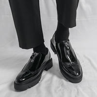 Chaussures Richelieu en Cuir Verni pour Hommes – Idéales pour Costume, Mariage et Affaires – Nouveau Style 2026