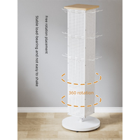 Présentoir de sol 140 cm en fil métallique pour supermarché, écologique, antirouille, pour chaussettes, baume à lèvres, papeterie, ornements