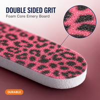 Limes à ongles décoratives double face grain 180/240 légères pour manucure et pédicure, outils de limage à motifs, vente en gros