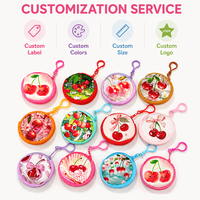 Produsen Dompet Koin Boneka Buah Custom, Dompet Koin Ceri Lucu Berbahan Plush dengan Resleting, Tas Dompet Plush Kartun Cantik untuk Anak