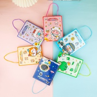 Nouvel ensemble de papeterie de dessin animé pour enfants, kit de crayons pour la rentrée scolaire, cadeau pour élèves du primaire et anniversaire, vente en gros