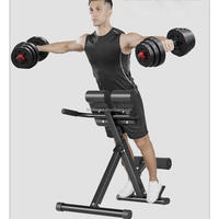 Chaise romaine, équipement de fitness, métal, pliable, utilisation en intérieur, sécurité, stable, prix bas, fabrication directe