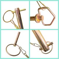 Pasador de enganche de alta resistencia con cadena de acero para remolque de carga pesada (7/8in X 6-2/5in) Hecho en China
