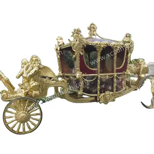 สง่างามเจ้าหญิงCinderellaใช้Horse CarriageสำหรับขายRoyal Luxuryงานแต่งงานรถ {ZD-RC10}