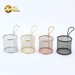 Minicesta redonda para <span class=keywords><strong>patatas</strong></span> <span class=keywords><strong>fritas</strong></span>, colador de comida para servir, presentación para <span class=keywords><strong>patatas</strong></span> <span class=keywords><strong>fritas</strong></span>, camarones y cuñas - Product Image 2