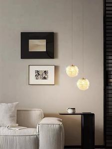 Романтическая прикроватная люстра с регулируемым подвесом в виде хрустального шара для спальни - Product Image 5