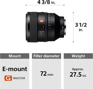 เลนส์โซนี่ FE 50 มม. F/1.2 GM (SEL50F12GM) - Product Image 4