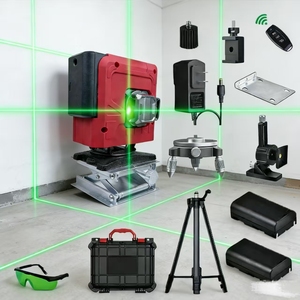 <span class=keywords><strong>Nivel</strong></span> Láser de <span class=keywords><strong>12</strong></span> Líneas, Autonivelante 360°, Trípode, Nivelador 3D, Luz Verde, Batería de Iones de Litio, Precisión de 1 mm, Construcción, Interiores, Bricolaje - Product Image 1