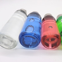 Usine Vente Boissons Jus 18oz Bouteilles D'eau En Verre 500ml 750ml Bouteille D'eau De Sport Avec Manchons En Silicone Et En Acier Inoxydable