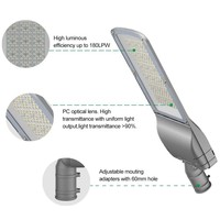 Lampadaire LED 100W haute luminosité anti-corrosion, étanche IP65 pour extérieur, trottoirs, routes urbaines, parkings commerciaux