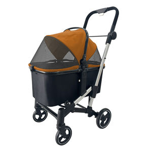 รถเข็นสัตว์เลี้ยงพร้อมที่ถอดออกได้ <span class=keywords><strong>ibiyaya</strong></span> รถเข็นสัตว์เลี้ยงสั่งทําพิเศษหรูหรา 4 ล้อรถเข็นสัตว์เลี้ยงสุนัขขนาดเล็ก - Product Image 1