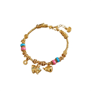 Pulsera de Lujo de Alta Gama con Caballo Pequeño en Oro Arena, Estilo Vintage, Delicada, Elegante y Versátil, Joyería de Mano del Zodíaco para <span class=keywords><strong>Mujer</strong></span> - Product Image 5