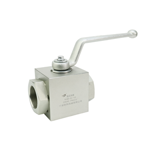 Vanne à bille haute pression KHB-G1 1/2 DN40 PN315 en acier au carbone, filetage externe, vanne d'arrêt hydraulique - Product Image 1
