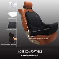 Siège de voiture pour chien facile à installer, personnalisé pour les petits chiens, tissu en velours ultra-doux avec 2 poches de rangement et sangles de sécurité réglables