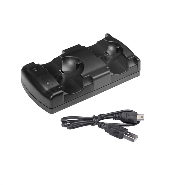 USB 2 in 1 Dual Charging Dock for PS3 Move Charging Stand Double Charger Base Charging Station Multi-Charger for PS3 Controller
