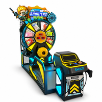 Machine de jeu de tir à billes gonflables à monnayeur avec pistolet laser et grande roue pour les foires et centres commerciaux