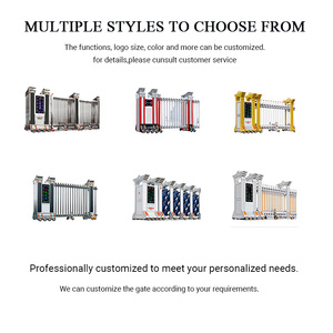 Sang trọng tùy chỉnh điện có thể thu vào Hợp kim nhôm cổng cho cao cấp công ty kiểm soát truy cập - Product Image 4