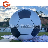 Modèle de ballon de football gonflable pour événement publicitaire/ événement de football, ballon gonflable en PVC, ballon de football géant