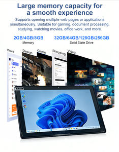 专业二合一平板电脑商务/工业/教育用 NFC USB 天蓝色 8 10 英寸平板电脑带键盘 - Product Image 3