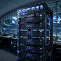 Amplificateur de puissance professionnel T4180 à 4 canaux, 1800W x 4, classe TD, haute puissance, montage en rack, pour scène, concert, événement, système Line Array