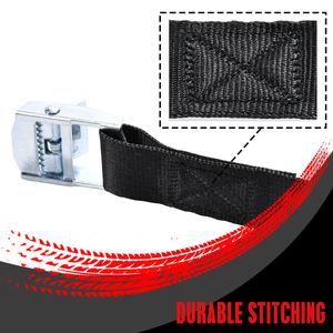 Sangle à boucle à came sans fin en zinc blanc certifiée TUV GS, 25 mm, 250 kg, pour bagages, déménagement, regroupement - Product Image 2