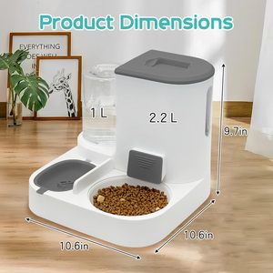 Nuevo Dispensador Automático de Agua y Comida para Perros y Gatos, Ecológico, Multifuncional, con Gravedad, para Interiores/Exteriores, para Animales Pequeños - Product Image 2