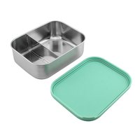 Sans Bpa Lave-Vaisselle Corée Couvercle En Silicone Boîte À Lunch En Acier Inoxydable Pour Enfants Éco Boîte À Lunch Bento Boîte Pour Camping En Plein Air