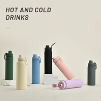 Tasse thermos sous vide double couche Design classique Grande capacité Cadeaux d'affaires Tasse de voiture personnalisable Paille