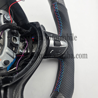 Vente chaude Qualité Fibre De Carbone LED En Cuir pour Roue BMW 3 5 Série F10 F30 F90 F01 F12 M3 M6 E90 Z4 X1 X6 Volant De Voiture