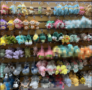 <span class=keywords><strong>Porte</strong></span>-clés en peluche 4 pouces (10 cm) en coton PP doux, <span class=keywords><strong>Hello</strong></span> Kitties, <span class=keywords><strong>porte</strong></span>-monnaie animal en peluche de haute qualité pour machine à griffes - Product Image 3