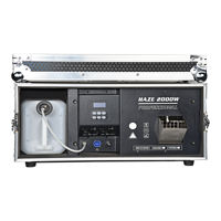 Machine à fumée MOKE 2000W avec écran tactile, télécommande DMX sans fil, réservoir de 2,5 L, flight case, idéale pour les grands scènes, concerts, mariages et événements en direct