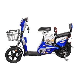 จักรยานไฟฟ้าสำหรับเดินทางขนาด 14 นิ้ว ขายส่ง 48V 350W มอเตอร์ดุมล้อหลัง เบรกดรัม แบตเตอรี่ตะกั่ว-กรด ระบบกันสะเทือนคู่ จักรยานไฟฟ้าสำหรับผู้ใหญ่ - Product Image 5