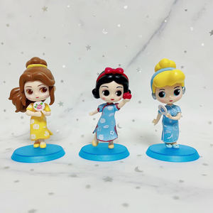 Venta al por mayor 6 uds estilo <span class=keywords><strong>chino</strong></span> figuras de PVC versión Q princesa <span class=keywords><strong>sirena</strong></span> Bella Alice Anime figuras de juguete para coleccionar Minis caja de Color - Product Image 6