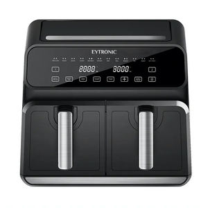 Electrodomésticos de Cocina 2023, Freidora de Aire Doble con Pantalla Táctil, 8L 9L, Horno Freidora Eléctrico con Doble Cesta - Product Image 4