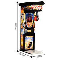 Machine de boxe d'arcade d'intérieur Machine de jeu de boxe électronique Machine de jeu de sport d'amusement pour adultes Avec accepteur de billets