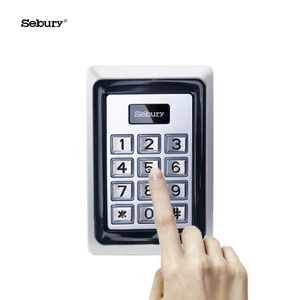 Sebury Kartu EM RFID Proksimitas Keypad Aluminium Logam 125KHZ Pembaca 1 Pintu Sistem Kontrol Akses Mandiri - Product Image 1