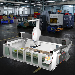 Máy cắt đá CNC năm trục Mingke với động cơ PLC & bạc đạn dành cho đá cẩm thạch, đá granit, bàn làm việc lớn 3200x2000mm, dễ vận hành - Product Image 1