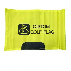 Drapeau de golf brodé personnalisé, marquage promotionnel, logo brodé, drapeaux de club de golf brodés - Product Image 1