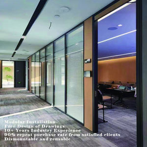 Stile moderno riciclabile parete divisoria di vetro pannelli insonorizzato materiale acustico per ufficio magazzino scuola su misura dimensione - Product Image 4