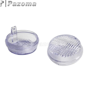 Lente de señal de giro delantera y trasera universal, cubierta de lente indicadora de 2,75 "para Honda <span class=keywords><strong>Kawasaki</strong></span> Cruisers VTX VN <span class=keywords><strong>Vulcan</strong></span> 1300 <span class=keywords><strong>1600</strong></span> 1800 - Product Image 4