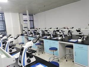 Microscopio biológico de doble capa con etapa mecánica para uso en laboratorio - Product Image 5