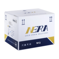 Contenedor Reutilizable NERA de 13L para Transporte de Productos Congelados a -45°C ° De la C a -35 ° Control de Temperatura para el Transporte de Muestras de Sangre y Vacunas Médicas en Laboratorio