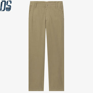 <span class=keywords><strong>Pantaloni</strong></span> Old Money Personalizzati OEM, Vendita all'Ingrosso, Logo Personalizzato, <span class=keywords><strong>Pantaloni</strong></span> Casual da Uomo in Twill Sottile, <span class=keywords><strong>Pantaloni</strong></span> Chino in Cotone Lavato - Product Image 2