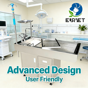 Mesa de Trabajo Veterinaria Multiusos EURVET con Doble Salida de Agua para <span class=keywords><strong>Centro</strong></span> Médico <span class=keywords><strong>Animal</strong></span> - Product Image 1